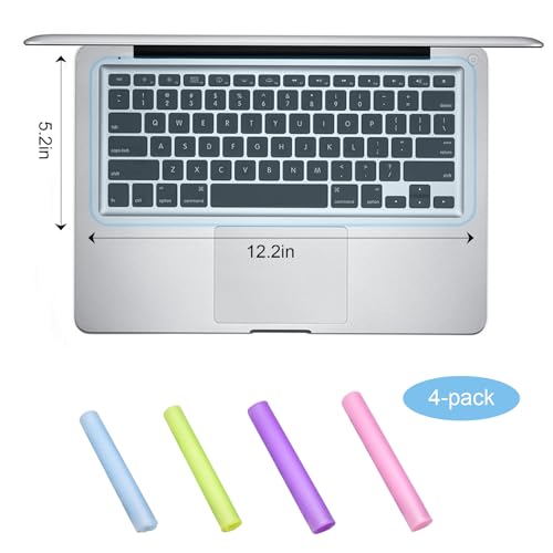 Premium Silicone Keyboard Protector Cover for 13-14 Inch Laptops and Desktops, Dustproof and Transparent, Soft and Flexible Keyboard Skin(4MIX)