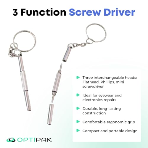 Sparkle Anti-Reflective Safe Lens Cleaner & Repair Kit – (2) 1oz Glasses Cleaner Spray, (2) Microfiber Cloth & Keychain Screwdriver for Eyeglasses, Sunglasses, Lenses & Screens (5 Piece Set) - size: 1 Fl Oz (Pack of 2), style: Black – 2x1oz Lens Spray + 2