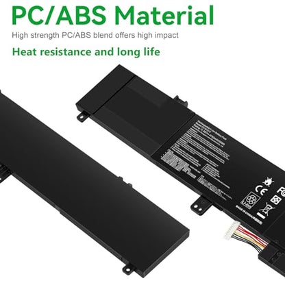 ASUNCELL C31N1517 Laptop Battery Compatible with ASUS VivoBook Flip Q304 Q304U Q304UA Q304UAK Q304UJ Q303UA Q304UAKP TP301 TP301U TP301UA TP301UJ 0B200-01840000 0B200-01840100 11.55V 55Wh - size: C31N1517 12.60 × 5.28 × 1.06 in