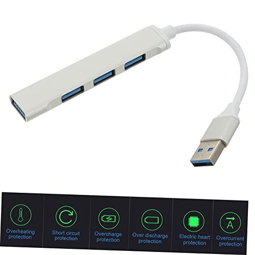 jojofuny Laptop USB Hub Slim c Device USB Splitter Dongles 4 Port USB Hub Multi-Port USB Hub