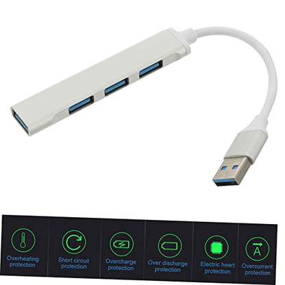 jojofuny Laptop USB Hub Slim c Device USB Splitter Dongles 4 Port USB Hub Multi-Port USB Hub