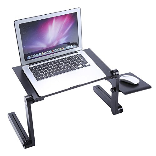 Adjustable Vented Laptop Stand Portable Ergonomic Computer Desk for Sofa Bed Office Home Use - Compact Design for Multifunctional Use