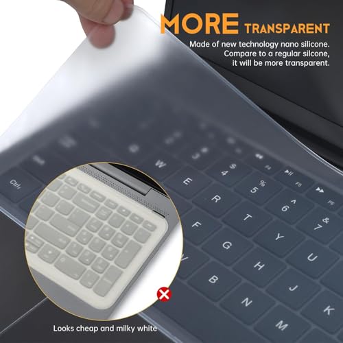 Silicone Keyboard Protector for 12-14 in Laptops, Waterproof and Dustproof Cover, Easy to Clean, Flexible Film, Dustproof Keyboard Film, Flexible Keyboard Protector|Durable Keyboard Film