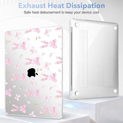 May Chen Compatible with MacBook Air 13 inch Case 2022 2021, 2020-2018 Release Model: M1 A2337 A2179 A1932, Plastic Hard Shell Case Cover for Mabook Air 13 inch with Retina Dispaly, Ballet Shoes - color: Ballet shoes