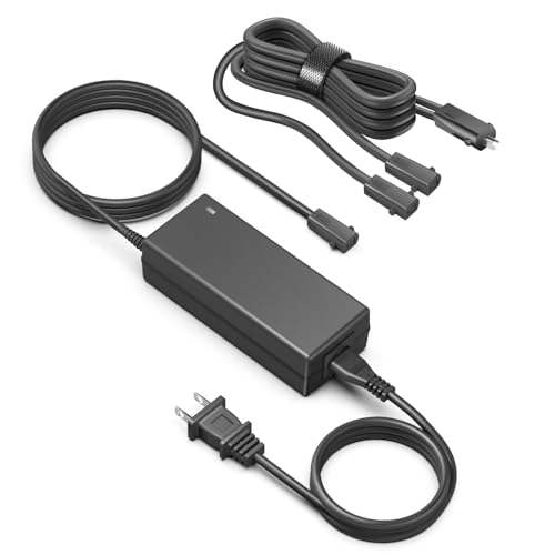 HKY Dual Motor Power Supply Kit Universally Compatible Electric Reclining Furniture - with Y Splitter Extension Cord & 2-Pin Connector - 29V 2A Adapter for Loveseats,Chairs and Sofas Power Supply