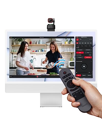 OBSBOT Tiny 2 Remote Control, Smart Remote for Tiny 2/Tiny 2 Lite/Tiny 4K/1080P Webcam, Wireless Connection via USB Receiver, Combination of Remote Control and Presentation Clicker | Wireless Connection via USB Receiver, Combination of Remote Control and