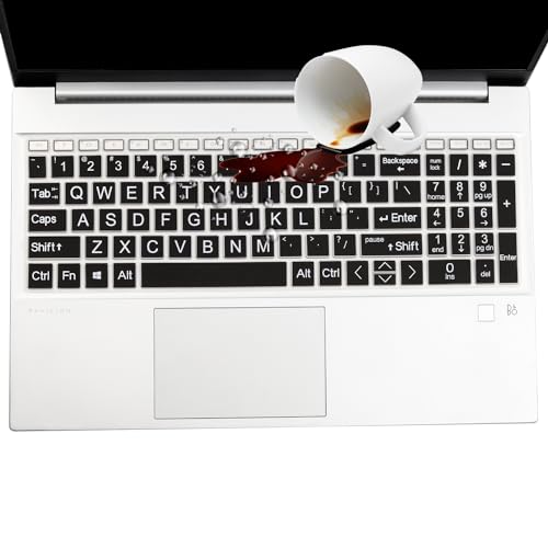 Large Print Keyboard Cover for 2026 2025 2024 HP 15.6 Laptop 15-fc 15-fd Series/HP Pavilion 15t 15z 15-eg 15t-eg 15-er 15-eh 15z-eh Series HP 15.6 inch Laptop Keyboard Protector Cover Skin