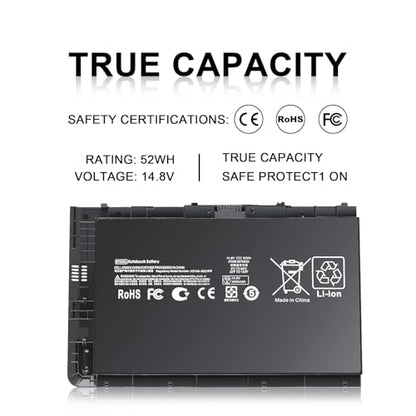 BT04XL Notebook Battery Compatible with HP EliteBook Folio 9470 9470M 9480 9480M Series Ultrabook Laptop fits BA06 BA06XL Battery Spare 687945-001 696621-001 H4Q47AA H4Q48AA BT04 - size: BT04XL