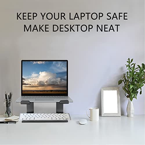 Urmust Laptop Stand for Desk - Ergonomic Computer Stand Riser Holder for MacBook Air Pro, Dell, HP, Lenovo, Samsung, Alienware Laptops 11-15.6" (Black, Up to 15.6" Laptop) - color: D-Black