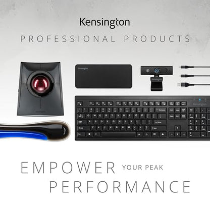 Kensington Wireless Mouse, Pro Fit Ergo MY435 EQ Rechargeable Mouse, Fits Small to Medium-Size Hands, Programmable Buttons, Quiet-Click Buttons, Bluetooth 5.0 & 2.4GHz Connection - Black (K72501NA) | Fits small to medium hands, programmable and quiet-clic