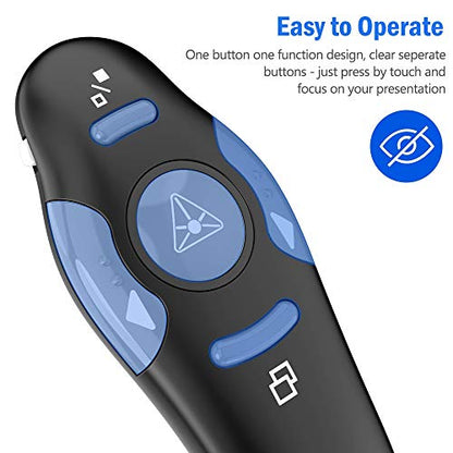 Presentation Remote Clicker, USB A & USB C Wireless Presenter for PowerPoint Presentation Remote, RF 2.4GHz Slide Advancer for Mac, Keynote, Computer, Laptop - style: Classic