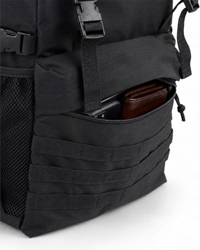 Small Black Tactical Backpack 15L – Military Daypack, For mens - size: 10L