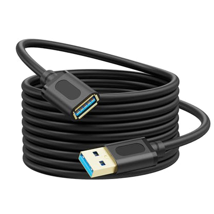 USB 3.0 Extension Cable 1.5Ft,USB 3.0 Repeater USB Male to Female Lead With Signal Amplification Active Cord for Printers,Keyboards, Game Console, loudspeakers, scanners, displays(0.5M/1.5Ft) - size: 1.5Ft