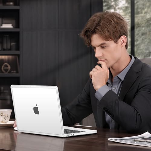 MOSISO Compatible with MacBook Air 13 inch Case M5 2026 M4 M3 M2 2025-2022 | A3449 A3240 A3113 A2681, Scratch-Resistant Shock-Absorbent Reinforced Hard Shell Cover for MacBook Air 13.6 Case, Matte Clear - color: Matte Clear
