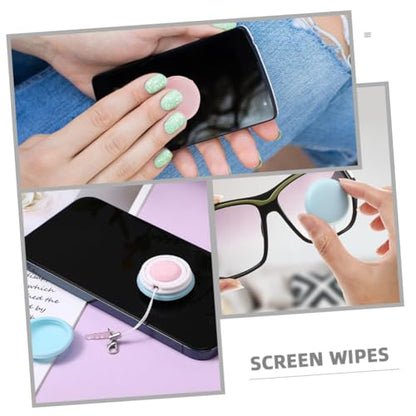 Multi-use Cleaning Tool 6 Pack Round Screen for Glasses Phone Camera Scratch-Free Dust-Free