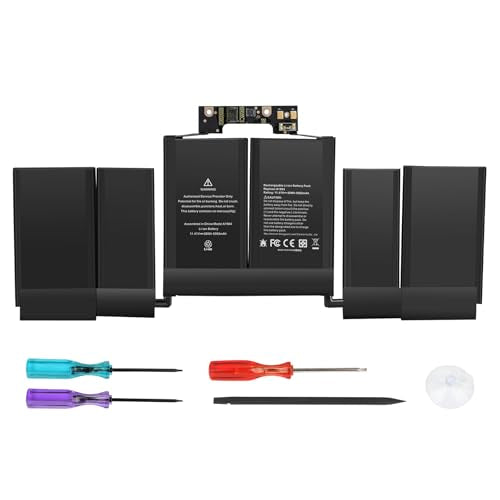 A1964 A1989 Battery Replacement for MacBook Pro 13 Inch A1989 (Mid 2018, 2019) & A2251 (2020), EMC 3214 3358 3348, MR9Q2LL/A MR9R2LL/A MR9T2LL/A/ MV962LL/A MV972LL/A MWP42LL/A MWP52LL/A MWP62LL/A - size: 9.92x3.31x0.28inch A1964