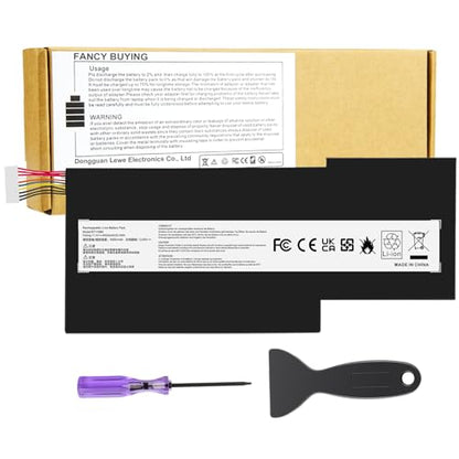 BTY-M6K Laptop Battery for MSI Stealth Pro GF63 GF65 GF75 GS63VR GS73VR 7RG 7RG-005 Thin 8RB 8RC 8RD 8RD-031TH 8RC 8RF 8SC 8RX Thin WS63 8SK WP65 WF65 WF75 MS-16K3 MS-17B4 MS-16W1 MS-16R1 - size: 8.54*3.62*0.24inch