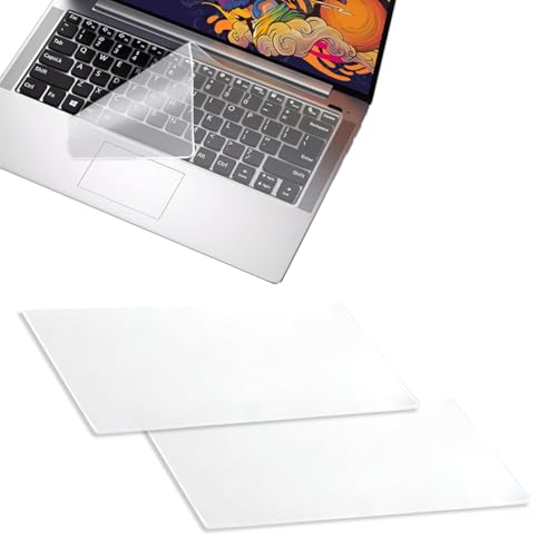 SYNTHORA Laptops 2pcs Clear Keyboard Cover Skin, Ultra Thin Silicone Waterproof Dustproof Protector for 12-14 Inch Laptops Keyboards, Washable Transparent Keyboard Skin (L:12.2" x W:5.08")