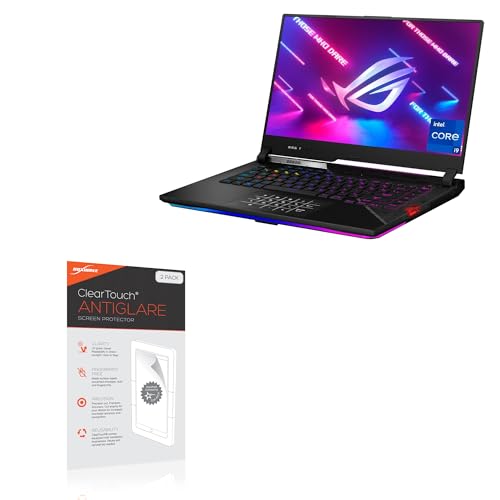 BoxWave Screen Protector Compatible with ASUS ROG Strix Scar 15 G533ZW-AS94 (15.6 in) - ClearTouch Anti-Glare (2-Pack), Anti-Fingerprint Matte Film Skin