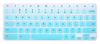 YYubao Keyboard Skin Cover Compatible with 11.6" Lenovo Chromebook C330, Chromebook N20 N21 N22 N23 100e 300e 500e, 11.6" Flex 11 Chromebook, 14" Chromebook N42 N42-20 - Ombre Mint - color: Ombre Mint Green