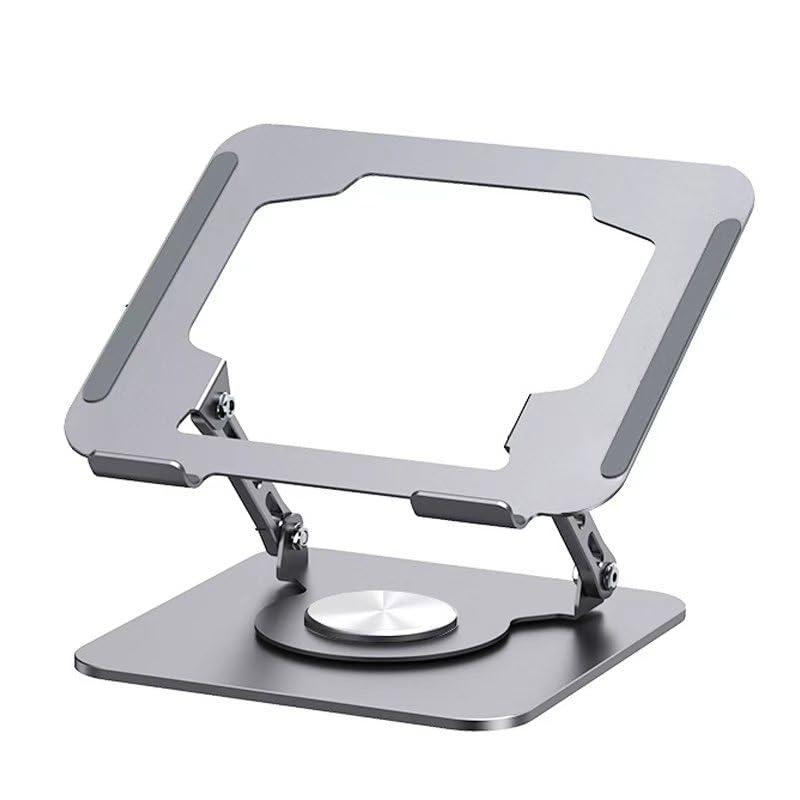 Adjustable Laptop Stand，Laptop Stand with 360 Rotating Base，Ergonomic Notebook Stand, Foldable Portable Notebook Stand Suitable for laptops/Tablets.