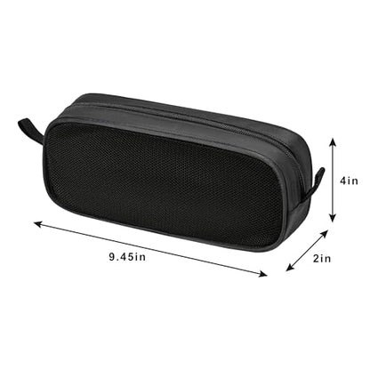 Laptop Chargers Case,Zipper Mesh Electronics Accessories Bag for Laptop Tablet Power/Mouse/Cord/USB Accessories,Black