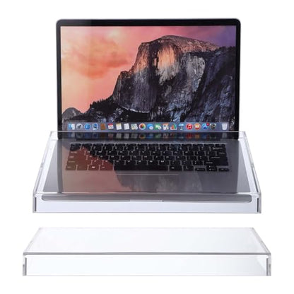 UKCOCO Acrylic Keyboard Cover Transparent Keyboard Protector for Desktop and Laptop Waterproof Dust Hood Clear Cover for 13.77 X 9.84 X 1.18 in Accessories - size: 35.00X25.00X3.00CM
