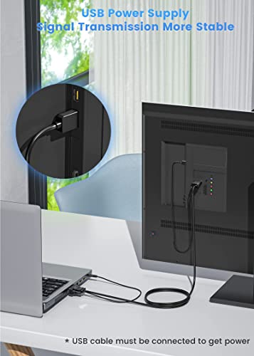 FOINNEX VGA to HDMI Adapter Cable, 33FT/10M, 1080P for Old PC to New Monitor/TV - size: 33FT/10M