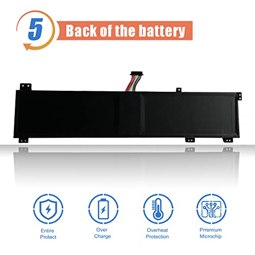 ASODI 80Wh L19C4PC1 L19M4PC1 Laptop Battery Compatible with Lenovo Legion 5P-15IMH05 Legion 5-15IMH05 5-15ARH05 Series SB10W86193 SB10W86198 5B10W86192 5B10W86188 5B10W86194 - size: 14.25*4.29*1.1 inches L19C4PC1