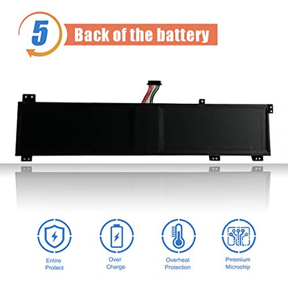 ASODI 80Wh L19C4PC1 L19M4PC1 Laptop Battery Compatible with Lenovo Legion 5P-15IMH05 Legion 5-15IMH05 5-15ARH05 Series SB10W86193 SB10W86198 5B10W86192 5B10W86188 5B10W86194 - size: 14.25*4.29*1.1 inches L19C4PC1