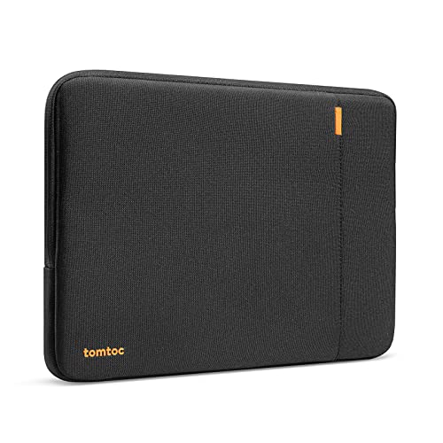 tomtoc 360° Protective Laptop Sleeve 13-inch MacBook Neo A3404 (2026) | Water-resistant Laptop Case Cover Designed for 13-inch New MacBook Neo A18 Pro Chip, 13 inch Shockproof Computer Case Bag - color: Black, size: 13-inch for New MacBook Neo