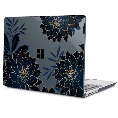 Case for Surface Laptop 5/4/3 13.5", Flower Dahlia | Hard Shell Case with Keyboard Cover & Screen Protector. Fits Surface Laptop 5/4/3 13.5" Metal Palm Rest Models 1951/1868. - color: Flower Dahlia