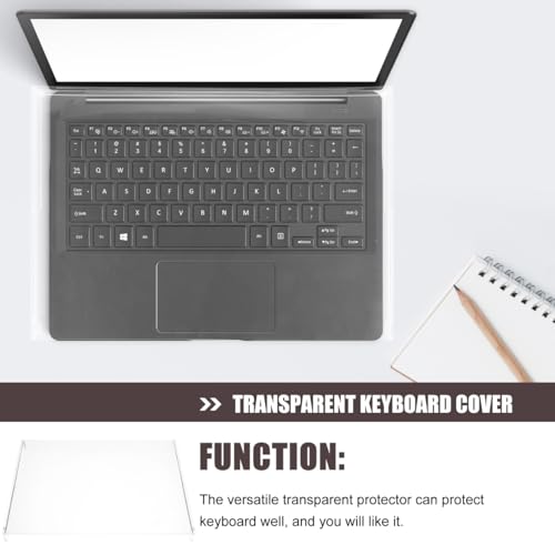 ULTECHNOVO Clear Keyboard Protector Acrylic Keyboard Dust Cover Transparent Cover for Laptop and Desktop Waterproof and Dirt-Proof Accessory for Home Office Use 15.74 X 10.43 X 1.57 in - size: 40.00X26.50X4.00CM