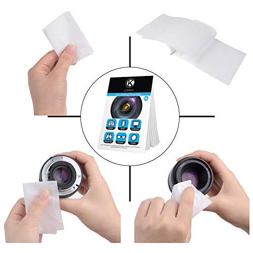 Lens Cleaning Paper Tissue 6X booklets/300 Sheets + Double Sided Cleaning Cloth - Lens Cleaning Paper for Use on Camera Lenses - Double-Sided Cleaning Cloth for Use on Electronic Screens