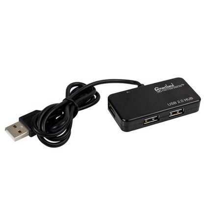 Connectland CL-HUB20033 Ultra Slim USB 2.0 4 Port Hub for Desktop and laptops Black