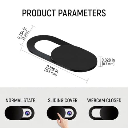 3/6 Pack Webcam Cover Slide for Laptop, Tablet, Mobile Phone - 0.02 Inch Ultra-Thin, Anti-peep Lens, Sliding Blocker (White,6 PCS) - color: White, size: 6 PCS