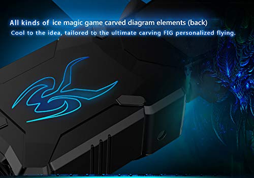 COOLCOLD K27 Laptop Cooler Portable USB Powered Vacuum Cooling Fan for 13-17 Inch Notebooks Ultra Quiet Air Extraction System with Non Slip Base Black Dual Turbo Fans