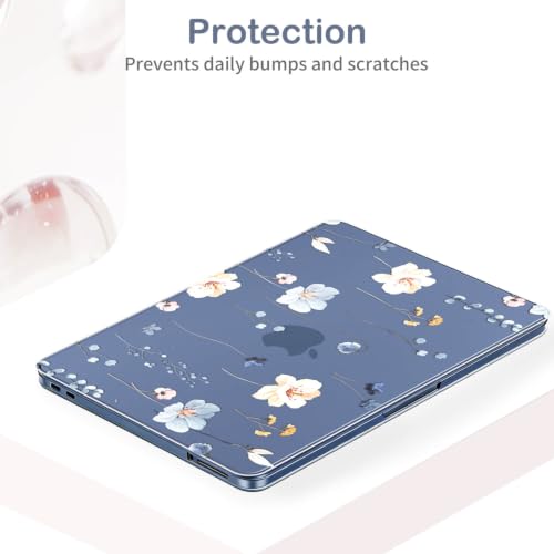 Feams for MacBook Neo 13 Inch Case 2026 A3404, Stylish Protective Clear Case Hard Shell Transparent Cover for MacBook Neo 13 Inch 2026 (A18 Pro Chip) with Keyboard Cover, Simple Flower - color: Simple Flower