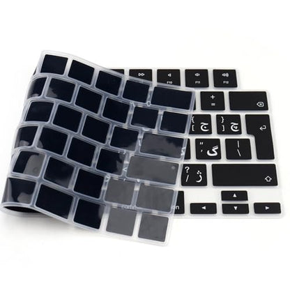 HRH Keyboard Cover Skin EU for MacBook Air 13”15"(M5-M2)&Pro 14”16"(M5-M1) | Persian,Black,2026-2021,A3426 A3427 A3434 A2992,Neo 13" A18, Precise Fit, Dust Proof, Waterproof,Durable,Keyboard Accessories - color: Persian
