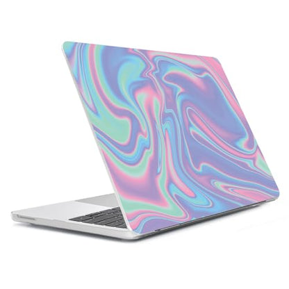 Compatible with 2026 MacBook Neo 13 inch Case A18 Pro A3404, Anti-Crack & Scratch Hard Shell Case & Keyboard Cover & Screen Protector & Webcam Cover for Apple MacBook Neo 13", Abstract Fluid - color: Abstract Fluid