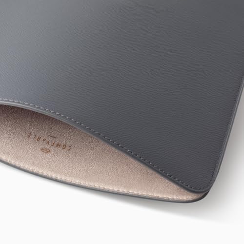 Comfyable Laptop Sleeve 13 Inch Precisely Compatible with MacBook Air M5 2026 & MacBook Pro/Neo A18, Genuine Leather Cover Case, Dark Gray - color: Dark Gray, size: For 13" MacBook Pro & Air & Neo