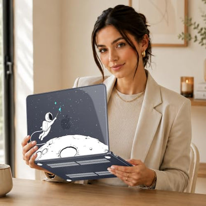 May Chen Compatible with MacBook Neo 13 inch Case 2026 Model A3404, Plastic Hard Shell,Keyboard Cover,Screen Protector,Dust Plug, for MacBook Neo 13" with A18 Pro Chip, Astronaut - color: Astronaut