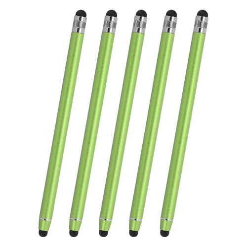PATIKIL 5 Pcs Stylus Pens for Touch Screens, 2 in 1 High Sensitivity Universal Pen Capacitive Stylus for Phone Tablets Laptop Touch Screen Device, Green - color: Green