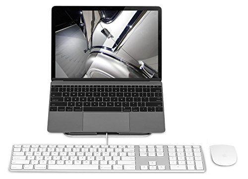 Mount-It! Tilted Laptop Riser for MacBook and iPad Pro - Ergonomic Laptop and Tablet Wedge - Notebook Cooling Stand for MacBook Pro, Chromebook, iPad Pro, Drawing Tablets with 11"-15" Screens