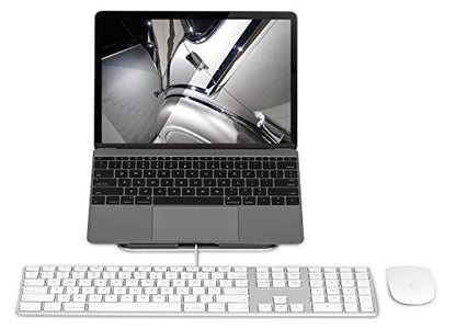 Mount-It! Tilted Laptop Riser for MacBook and iPad Pro - Ergonomic Laptop and Tablet Wedge - Notebook Cooling Stand for MacBook Pro, Chromebook, iPad Pro, Drawing Tablets with 11"-15" Screens
