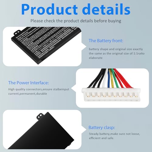 AP18JHQ Laptop Battery Replacement for Acer ConceptD 7 CN715-71 CN715-72G CN715-73G Pro CN715-71P CN715-72P Ezel CC715-71 Pro CC715-71 CC715-71P CC715-72P Predator Triton 500 PT515-51 PT515-52 - size: AP18JHQ 14.76 × 5.12 × 0.98 in