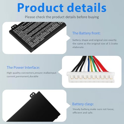 AP18JHQ Laptop Battery Replacement for Acer ConceptD 7 CN715-71 CN715-72G CN715-73G Pro CN715-71P CN715-72P Ezel CC715-71 Pro CC715-71 CC715-71P CC715-72P Predator Triton 500 PT515-51 PT515-52 - size: AP18JHQ 14.76 × 5.12 × 0.98 in