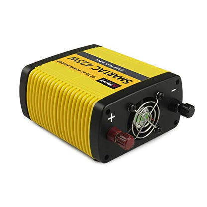 Wagan EL3706 425W Power Inverter 425W TrueRated Continuous 825W Surge PowerAC to DC 12V to 110V AC Inverter with 2 AC Outlets and 2A USB Charging Port - size: 425W