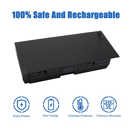 N71FM Battery Compatible with Dell Precision M4600 M4700 M4800 M6600 M6700 M6800 Series Notebook PG6RC FJJ4W T3NT1 11.1V 65Wh/5700mAh 6-Cell - size: 8.23*3.23*0.91 inch N71FM