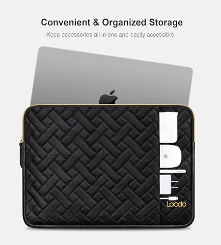 Lacdo Laptop Sleeve Case for 14 inch New MacBook Pro M5 Pro/Max A3426 A3427 (2026), M5/M4/M3/M2/M1 A3434 A3112 A3401 A3185 A2918 2025-2021, 13.8 inch Microsoft Surface Laptop 7th Computer Bag, Black - color: Black, size: New MacBook Pro 14 Inch